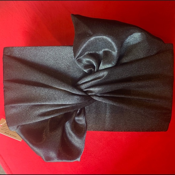Black Satin Clutch